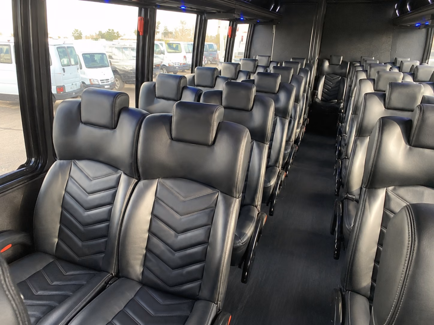santa clara 18 passenger minibus inside