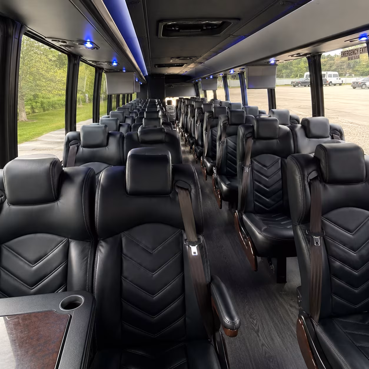 santa clara 28 passenger minibus inside
