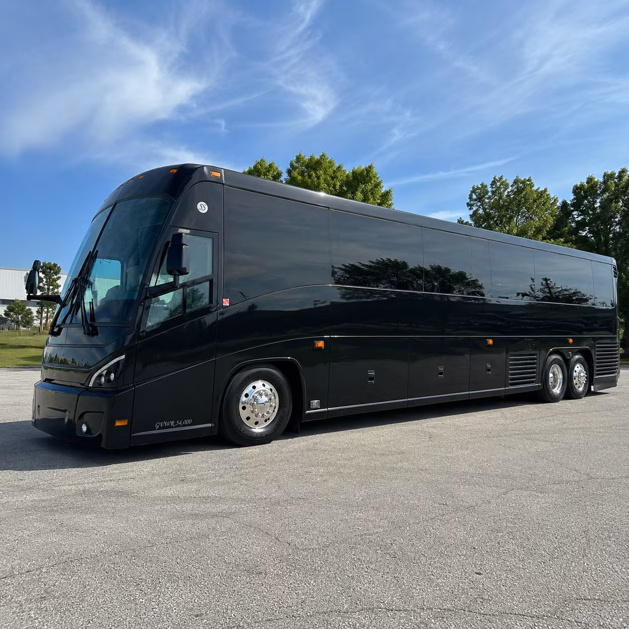 santa clara 47 passenger charter bus