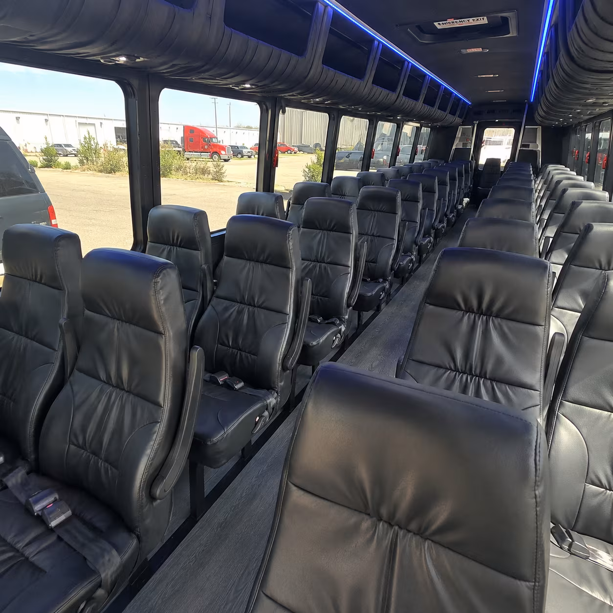santa clara sporting event transportation onboard seating