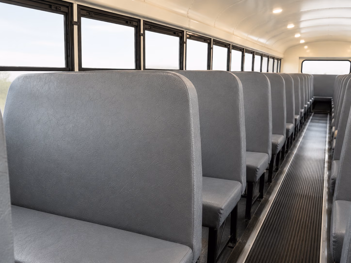 school bus inside